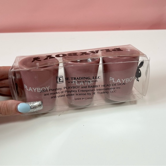 Vintage Y2K 2000s mcbling pink playboy shot glasses from 2005 - Picture 9 of 9